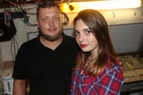 Юрий Калинин и Анастасия Шабурова на дискотеке в Красногорске